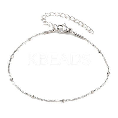 201 Stainless Steel Satellite Chains Bracelets for Women LS-BJEW-G767-01D-P-1