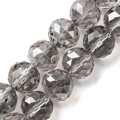 Transparent Electroplate Glass Beads Strands EGLA-N002-34D-F02-1
