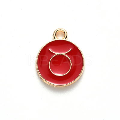 Alloy Enamel Pendants ENAM-SZ0001-28B-C-1