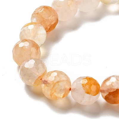 Natural Yellow Hematoid Quartz/Golden Healer Quartz Beads Strands G-E571-34C-1