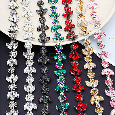 1.8M 4 Colors Iron Rhinestone Strass Chains CH-WR0001-04-1