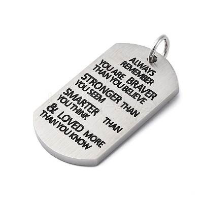 304 Stainless Steel Enamel Pendants STAS-U043-03P-1