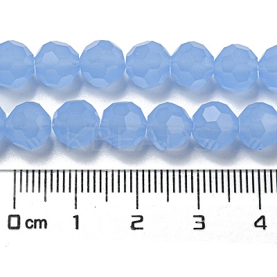 Imitation Jade Glass Beads Stands EGLA-A035-J8mm-D03-1