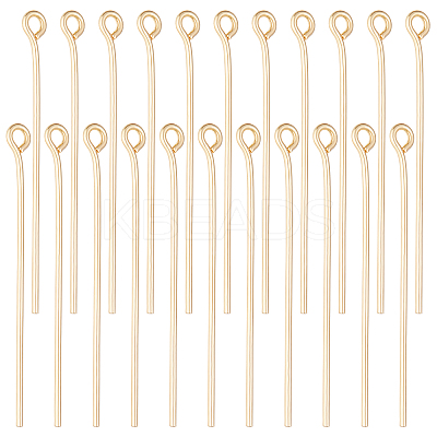 200Pcs Brass Eye Pins KK-BBC0002-89-1