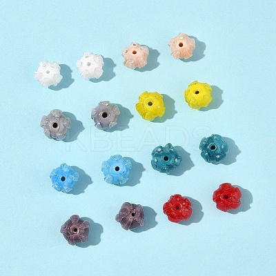 16Pcs 8 Colors Handmade Lampwork Beads LAMP-FS0001-25-1