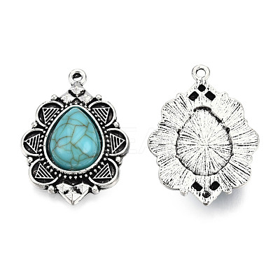 Tibetan Style Alloy Pendants X-PALLOY-R113-003-RS-1
