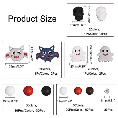 DIY Beads Jewelry Making Finding Kit for Halloween DIY-CA0005-53-1