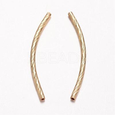 Brass Tube Beads KK-D519-01G-NR-1