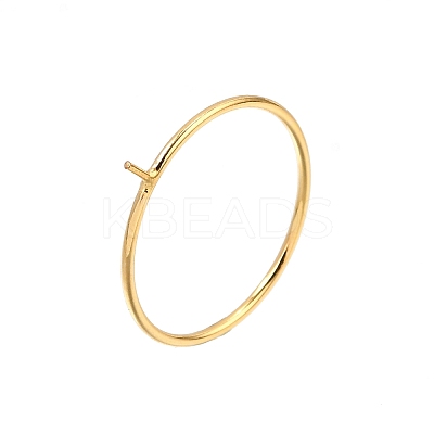 1/20 Yellow Gold Filled Stackable Rings Settings with Peg KK-Z116-01G-01-1