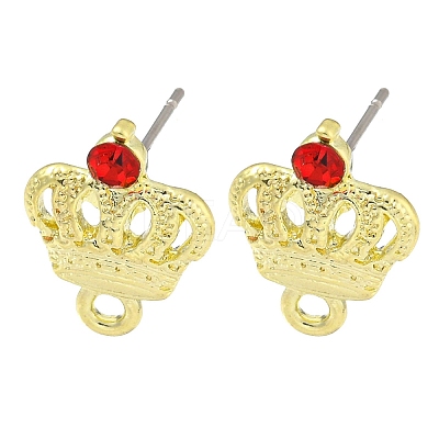 Rack Plating Alloy Stud Earring Finding FIND-C053-03G-02-1