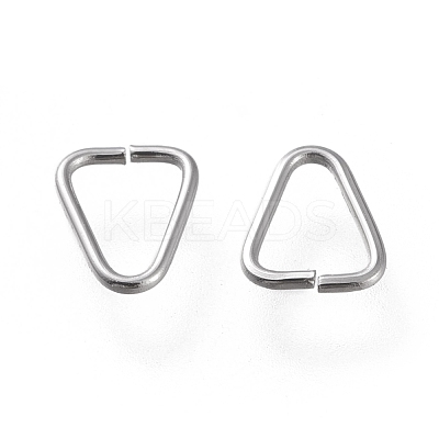Tarnish Resistant 304 Stainless Steel Triangle Rings X-STAS-K194-26P-1