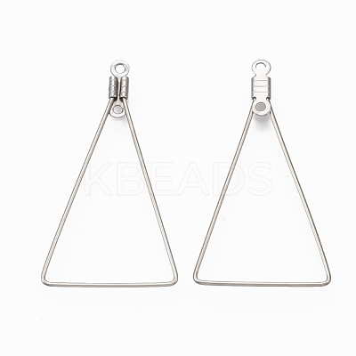 Tarnish Resistant 304 Stainless Steel Wire Pendants STAS-T051-001-1