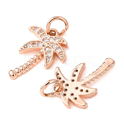 Brass Micro Pave Cubic Zirconia Pendants LS-ZIRC-K070-38RG-1