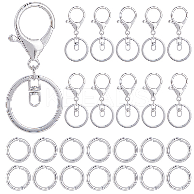 Alloy Keychain Clasps FIND-SP0002-83P-1
