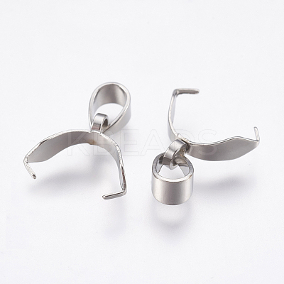 Tarnish Resistant 201 Stainless Steel Pinch Bails STAS-G174-12P-1