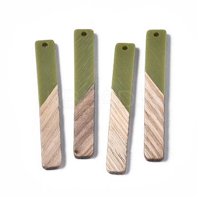 Resin & Wood Big Pendants RESI-T035-19-A02-1