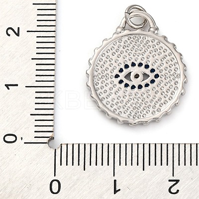 Brass Micro Pave Cubic Zirconia Pendants KK-K339-09P-1