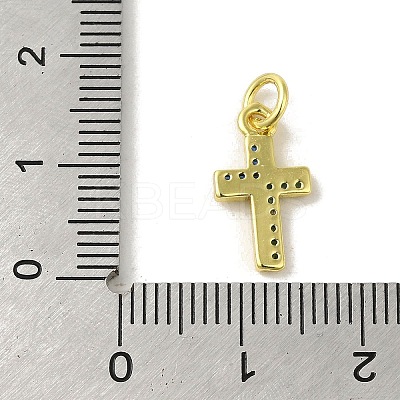 Brass Micro Pave Cubic Zirconia Pendants KK-M283-20I-02-1