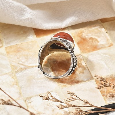 Synthetic Goldstone Adjustable Rings RJEW-I108-03AS-03-1