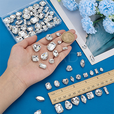 Sew on Rhinestone GLAA-FG0001-25B-1
