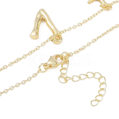 Bohemian Summer Beach Style 18K Gold Plated Shell Shape Initial Pendant Necklaces IL8059-22-1