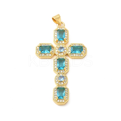 Rack Plating Brass Pendants KK-D087-17G-1