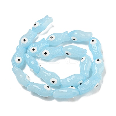 Handmade Transparent Glass Beads X-GLAA-N0028-03D-1