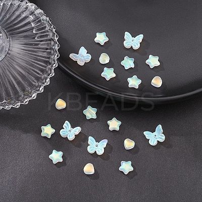 20Pcs 3 Style Electroplate Glass Beads GLAA-YW0001-90-1