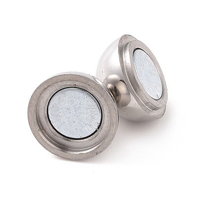 Tarnish Resistant 304 Stainless Steel Magnetic Clasps X-STAS-I137-07C-1