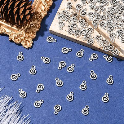 100Pcs Tibetan Style Alloy Charms FIND-YW0008-81-1