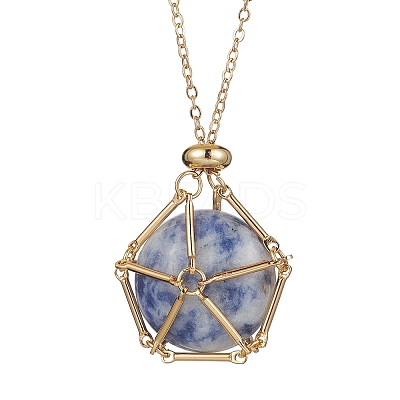 Stainless Steel Macrame Pouch Empty Stone Holder for Pendant Necklace Making NJEW-JN04532-01-1
