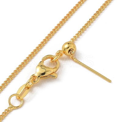 Brass Twisted Chain Necklaces NJEW-M083-01G-02-1