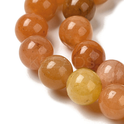 Natural Red Aventurine Beads Strands G-H067-A02-8MM-1
