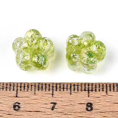 Handmade Foil Lampwork Beads Strands FOIL-T008-06G-1