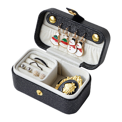 Rectangle Imitation Leather Jewelry Box PW-WG94455-03-1