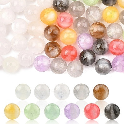 50Pcs Opaque UV Reactive Beads RESI-YW0005-93-1