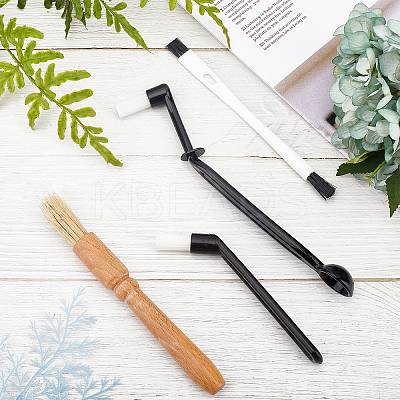 4Pcs 4 Style Nylon & Wood Brush Cleaning Tool TOOL-GF0002-97-1