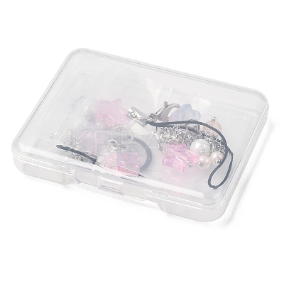 Glass & Acrylic Mobile Straps HJEW-SW00079-04-1
