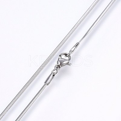 Non-Tarnish 304 Stainless Steel Herringbone Chain Necklaces NJEW-F227-02P-01-1