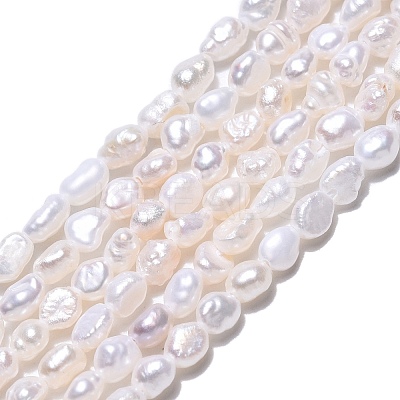 Natural Cultured Freshwater Pearl Beads Strands LS-PEAR-N014-03E-01-1
