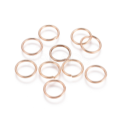 304 Stainless Steel Open Jump Rings STAS-E484-72L-RG-1