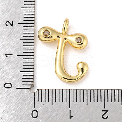 Rack Plating Brass Micro Pave Cubic Zirconia Pendants KK-A200-24G-J-1