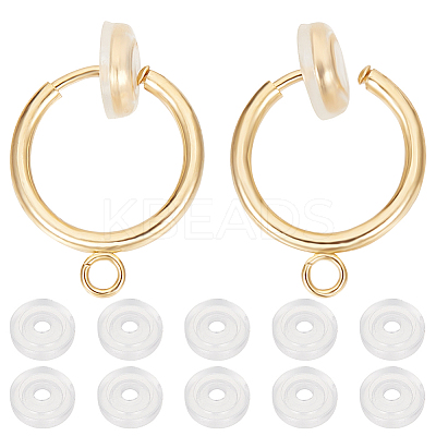 20Pcs 304 Stainless Steel Clip-on Earring Findings STAS-BBC0003-25-1