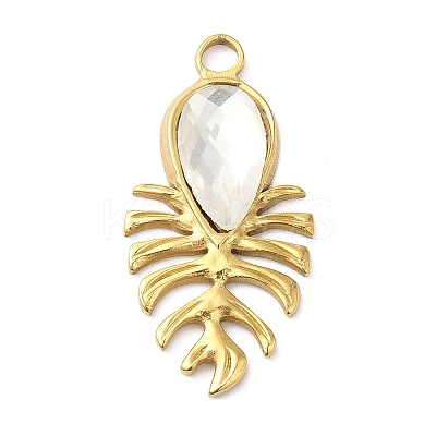 Real 18K Gold Plated 304 Stainless Steel Pendants STAS-A084-18G-03-1