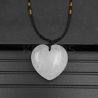 Natural Quartz Crystal Pendant Necklaces XA8803-06-1