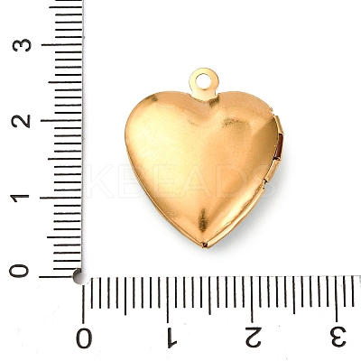 304 Stainless Steel Heart Locket Pendants STAS-Z168-02G-04-1