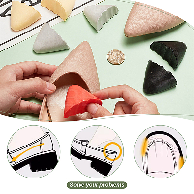 4 Pairs 4 Colors PU Shoe Fillers FIND-GA0004-44B-1