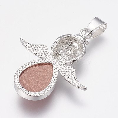 Synthetic Goldstone Pendants G-G651-E01-1