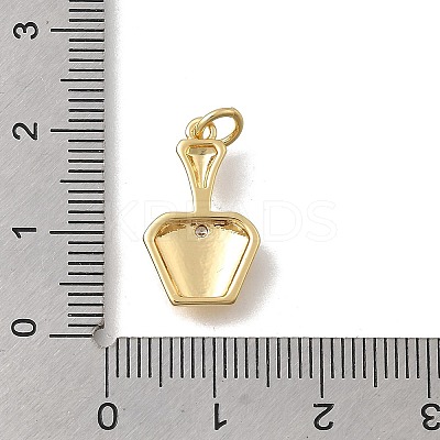 Brass Micro Pave Cubic Zirconia Bottle Pendants KK-D431-051B-02-1