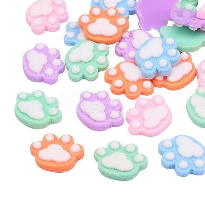 Opaque Flatback Resin Cabochons Accessories RESI-CJ0001-127-1